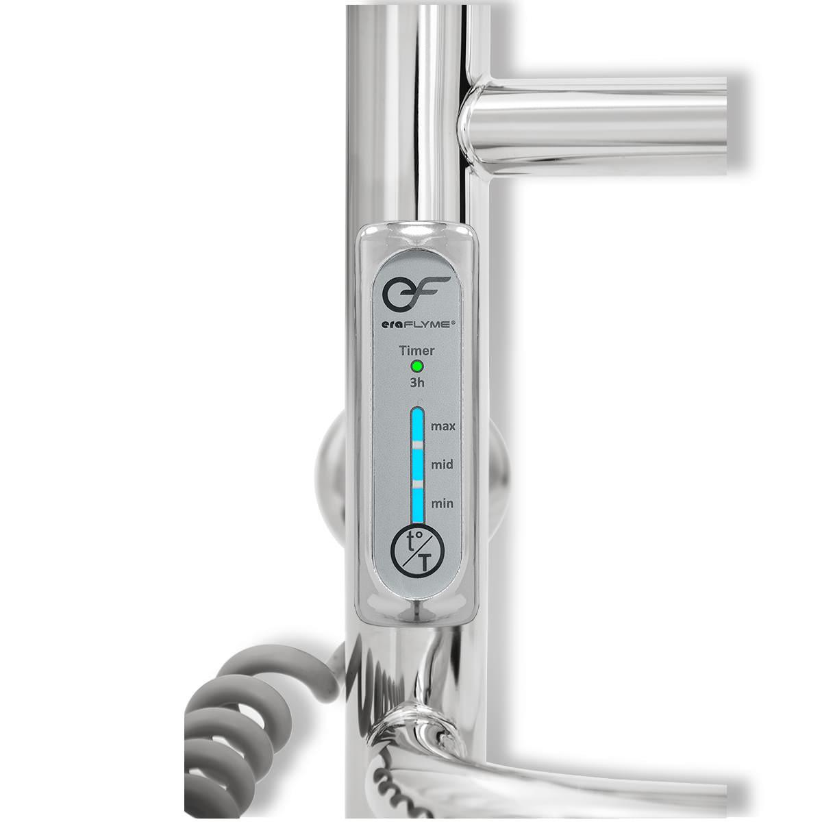 Полотенцесушитель электрический ERAFLYME mix 7L левый 400x700 см Хром - фото 6 Полотенцесушитель электрический ERAFLYME mix 7L левый 400x700 см Хром - фото 6