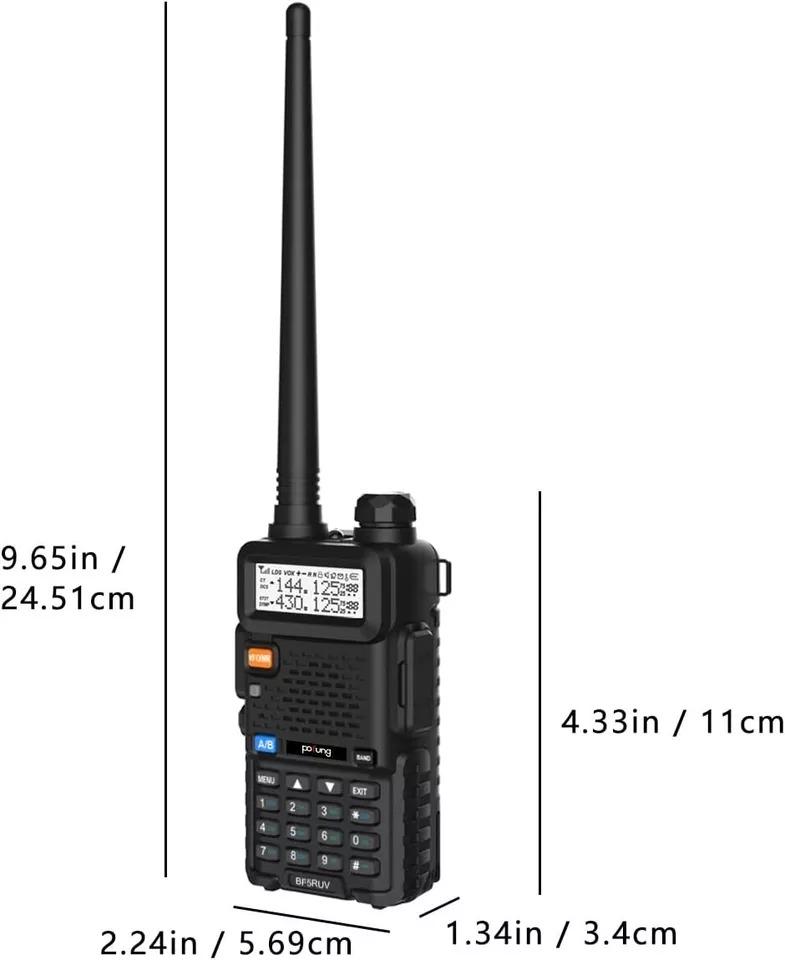 Рація дводіапазонна Pofung BF5RUV Walkie Talkie 5R до 5 км 3800 мАг - фото 5