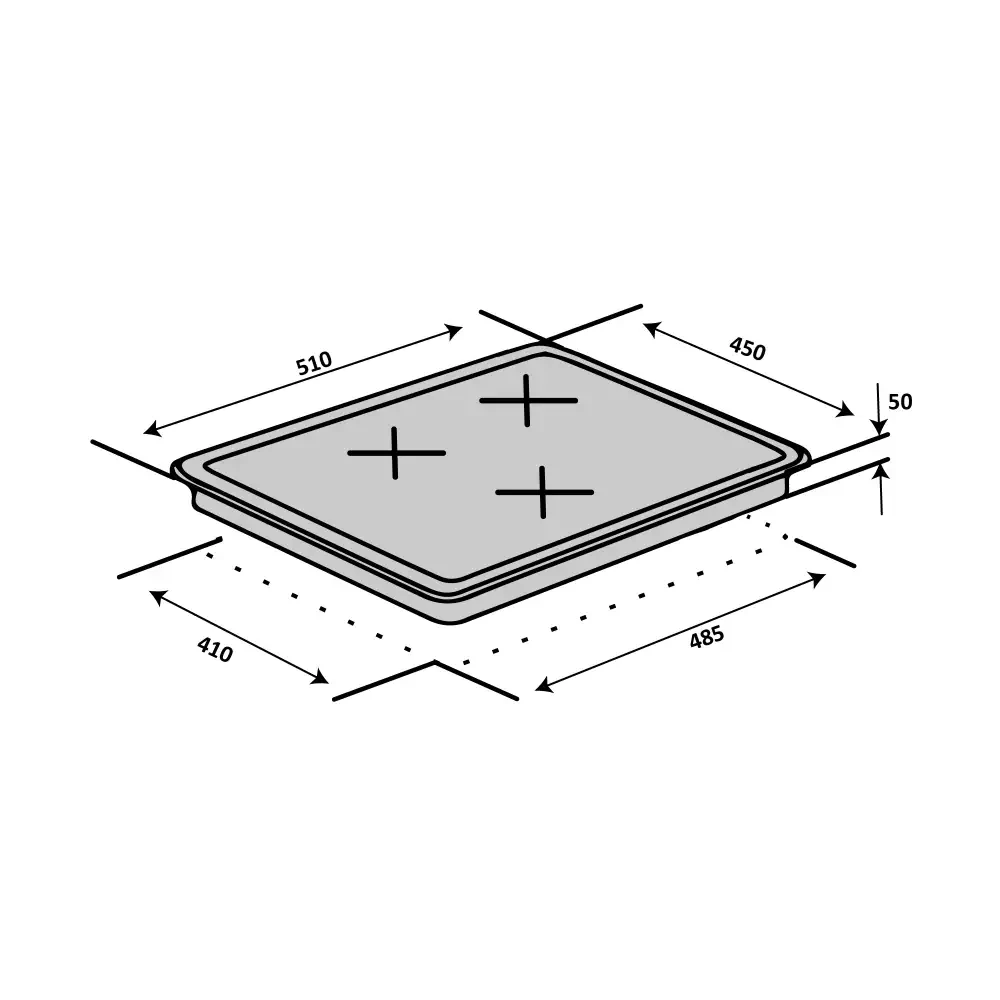 Варочная поверхность Ventolux CH 43 TC SL (2834304459) - фото 3 Варочная поверхность Ventolux CH 43 TC SL (2834304459) - фото 3