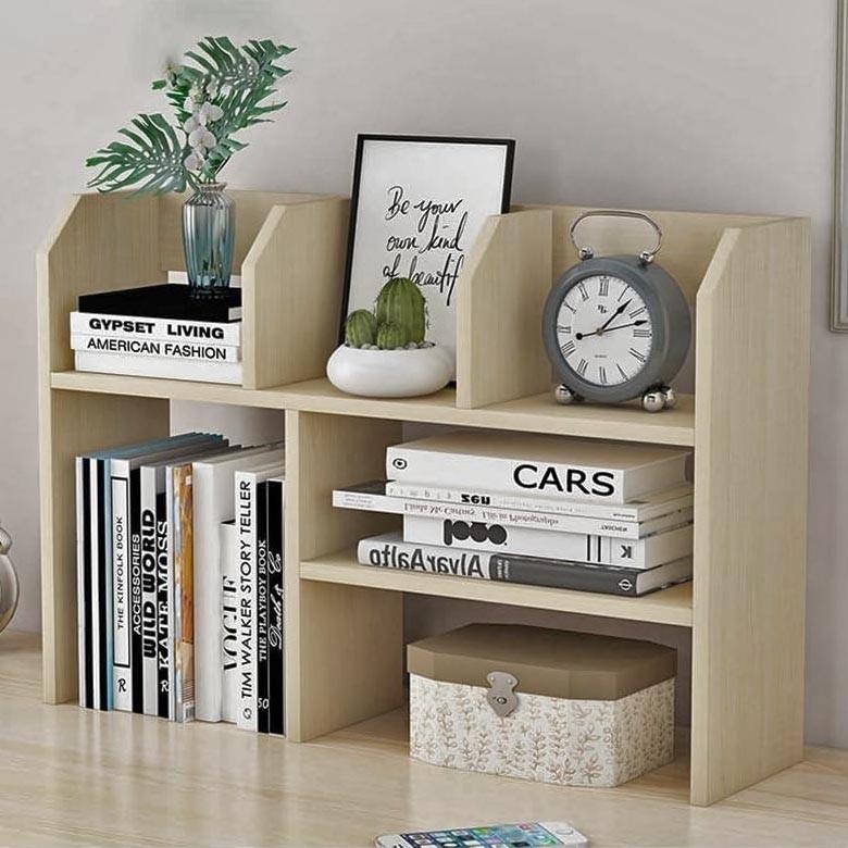 Полка-надстройка настольная из дерева Армелион бланже (АКД-005601)