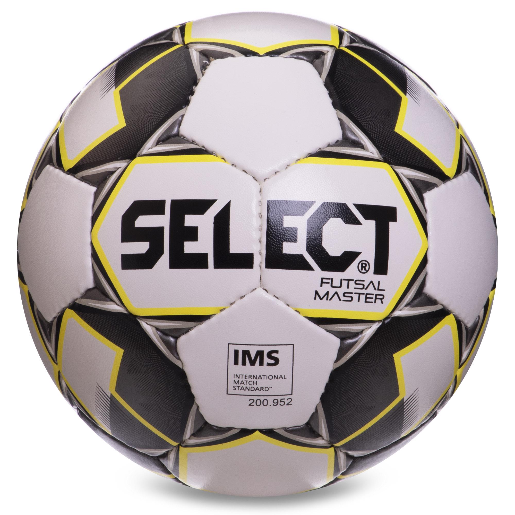 Мяч для футзала Zelart SELECT FUTSAL MASTER IMS №4 Белый/Черный/Желтый (DR007307)