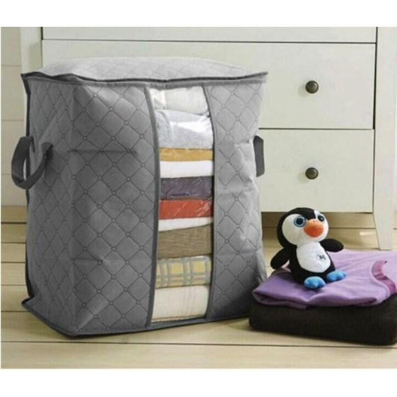 Органайзер-кофр для хранения одежды BDI Home 46x40x30 см Серый