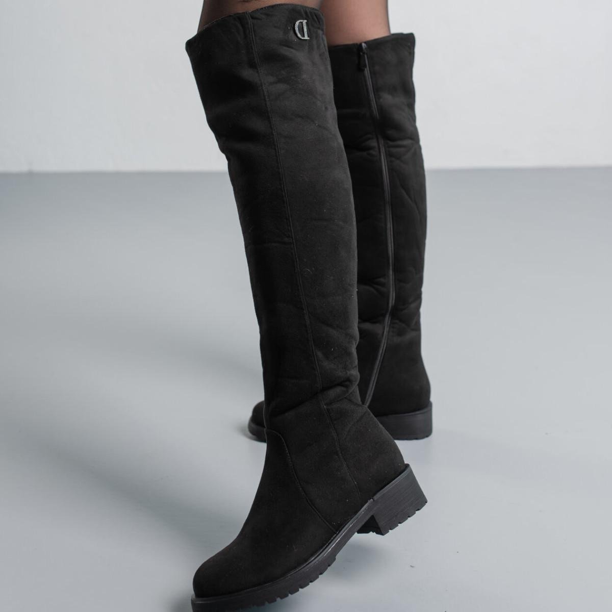 Ботфорти жіночі зимові Fashion р. 38 24,5 см Чорний (3808) - фото 7 Ботфорти жіночі зимові Fashion р. 38 24,5 см Чорний (3808) - фото 7