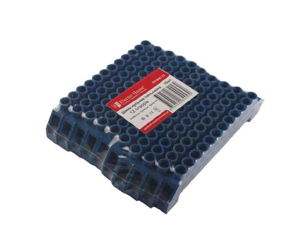 Шина нулевая Electro House изолированная 12 отверстий EH-BNC-12 (805944)