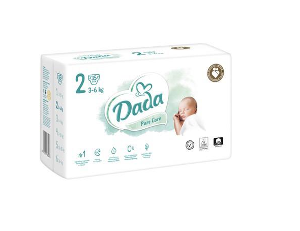 Підгузки Dada Pure Care 2 3-6 кг 35 шт.