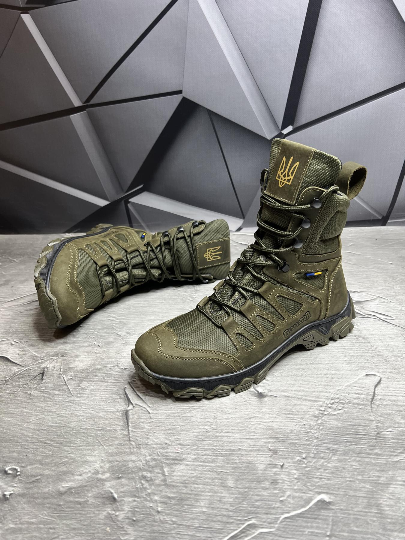 Берці зимові чоловічі з хутром р. 41 Хакі - фото 4 Берці зимові чоловічі з хутром р. 41 Хакі - фото 4