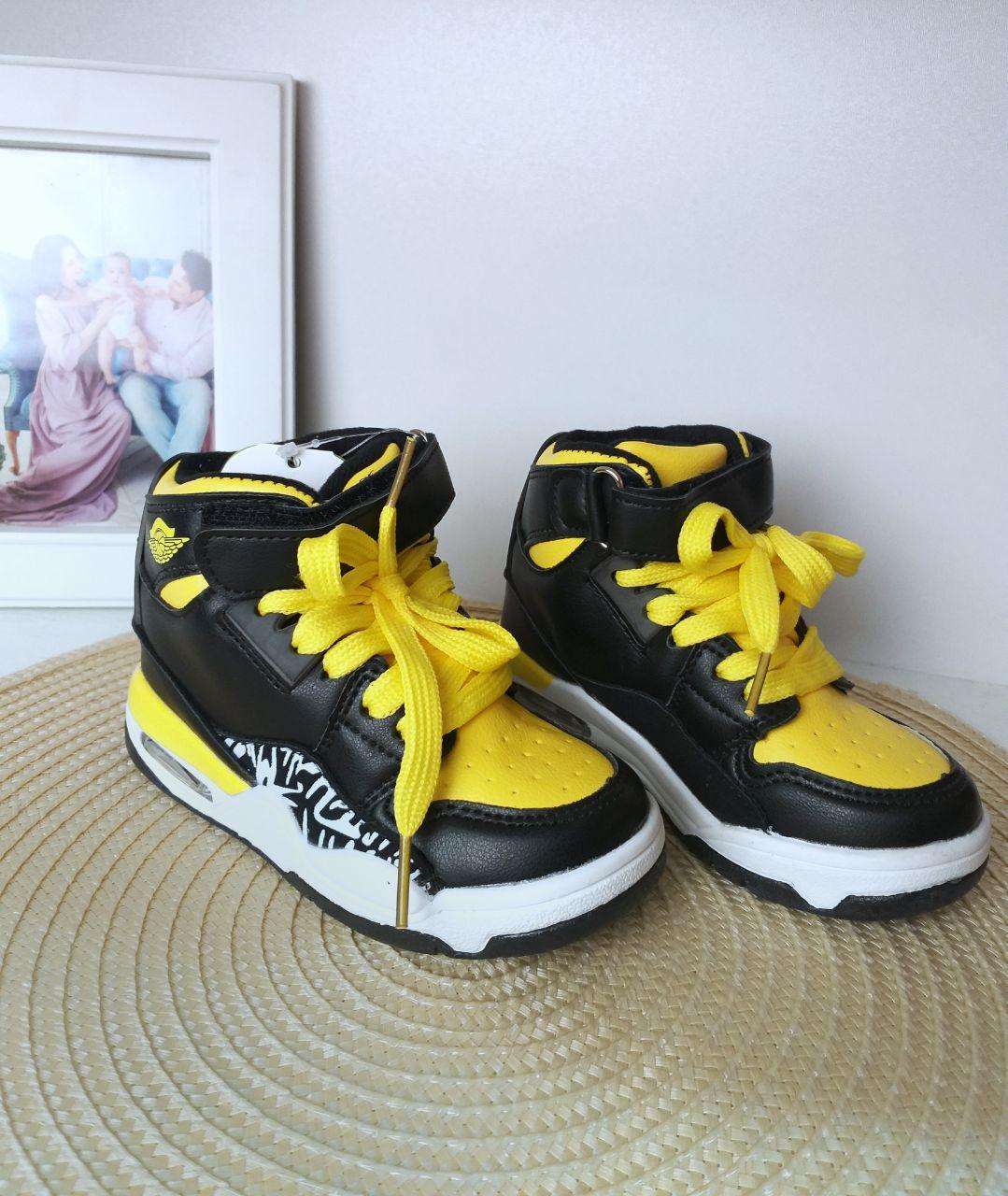 Кросівки-хайтопи для хлопчика Kimboo 526 р. 26 15,3 см Чорно-Жовтий (526) - фото 2 Кросівки-хайтопи для хлопчика Kimboo 526 р. 26 15,3 см Чорно-Жовтий (526) - фото 2