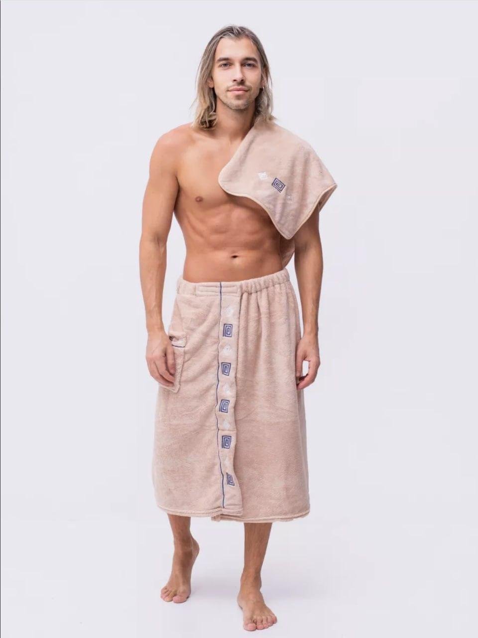 Набор для сауны микрофибра 85х150 см (Д-novo-m-sauna-0020).