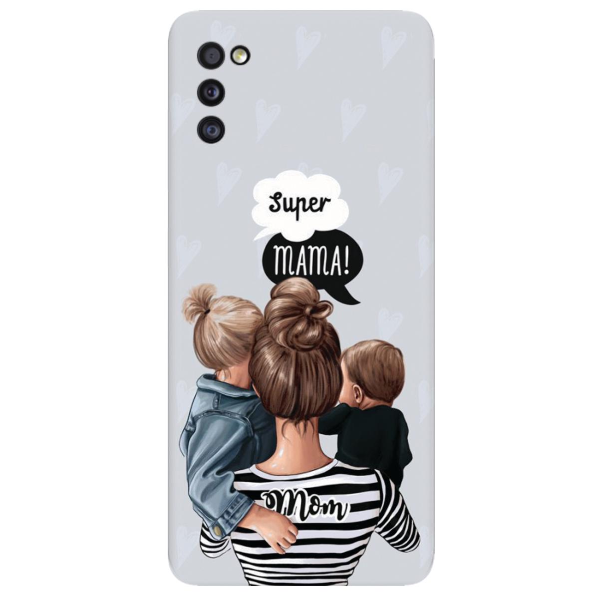 Силиконовый чехол Zorrov для Samsung Galaxy A41 - Super Mama (14120040264118244)