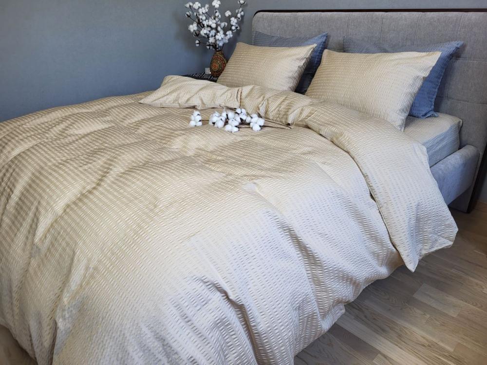 Комплект постельного белья Кис S2004 сатин Premium Gofre полуторный/наволочки 50х70/70х70 см (6456) - фото 1 Комплект постельного белья Кис S2004 сатин Premium Gofre полуторный/наволочки 50х70/70х70 см (6456) - фото 1