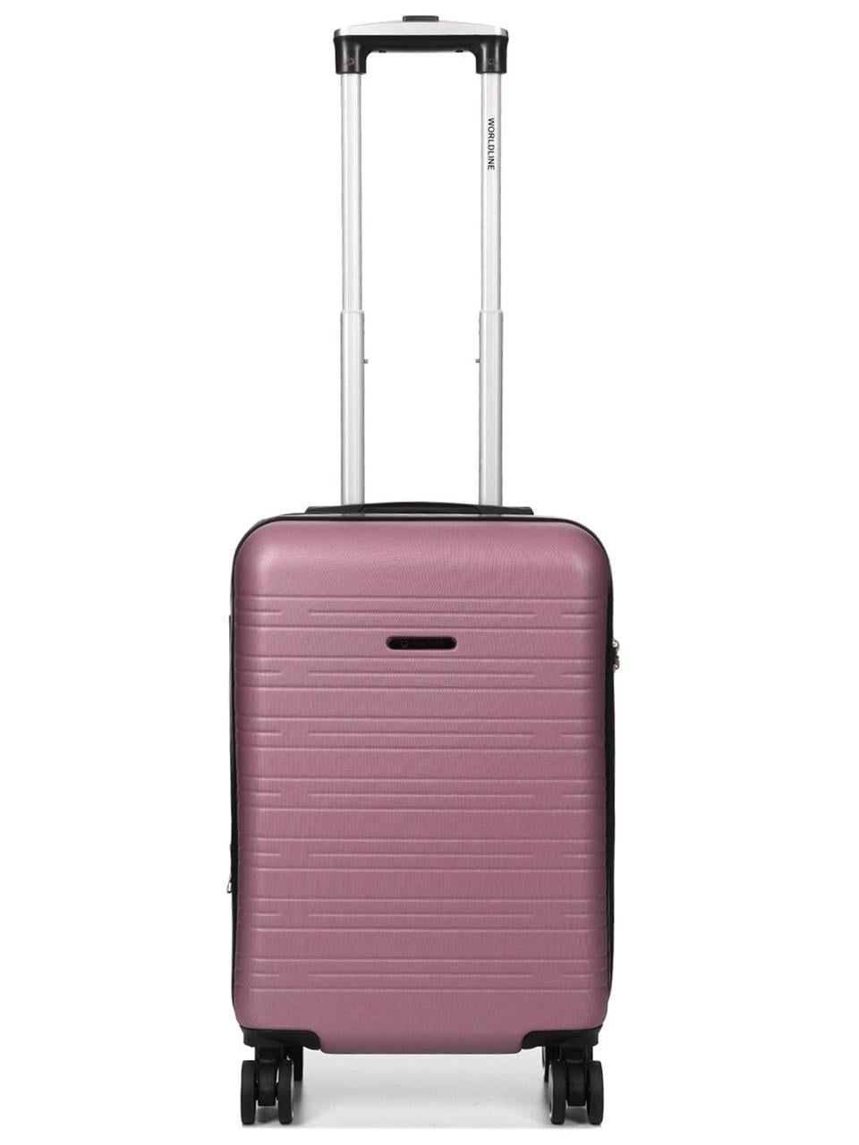 Чемодан Франция имел Worldline S 55х35х20+3 см 38 л 2,6 кг Розовый (627)