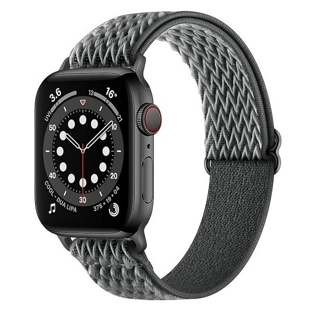 Ремешок эластичный нейлоновый для Apple Watch 42/44/45/49 мм Deep Gray (nrNY09_dg)