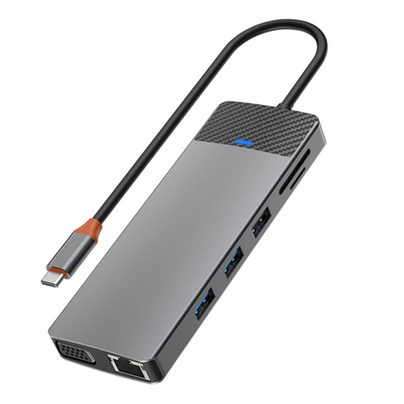 Переходник HUB WIWU Linker Series 12 in 1 Pro Grey (00000068528_1)