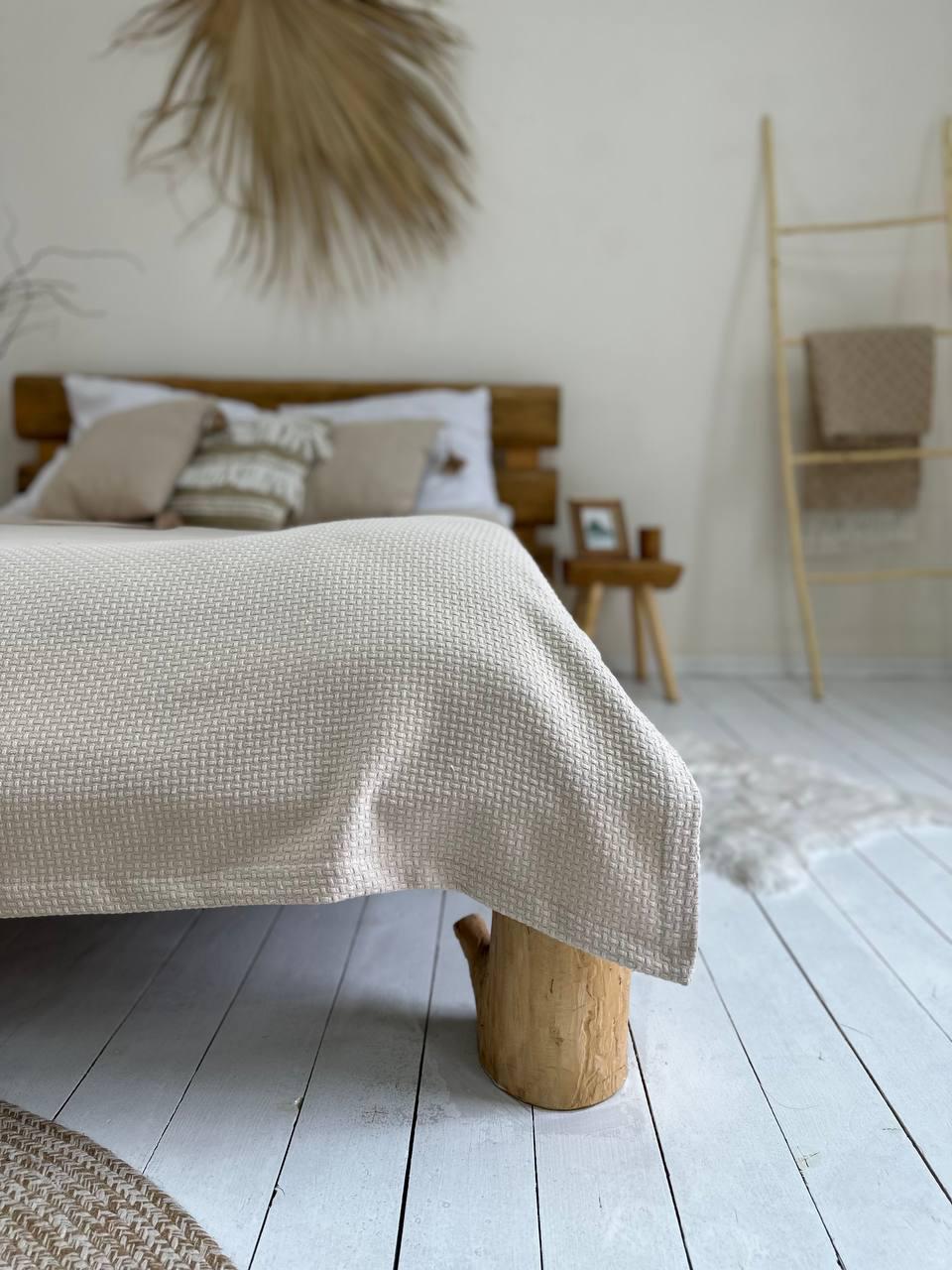 Покривало SOFT бавовна 220x230 см Бежевий (18289105) - фото 4 Покривало SOFT бавовна 220x230 см Бежевий (18289105) - фото 4