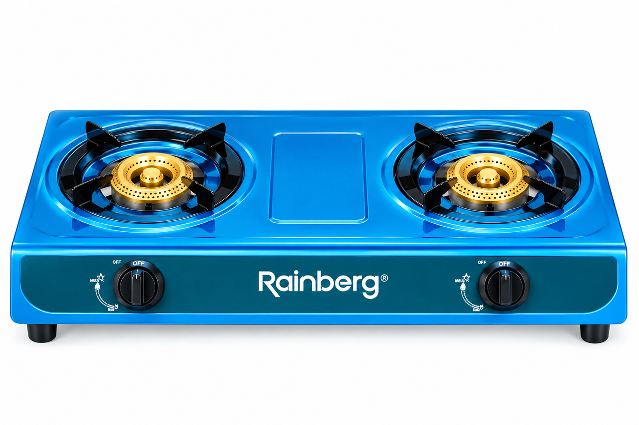 Настільна плита газова Rainberg RB-2233 на 2 конфорки від газового балона 0,54 кВт (3196424729)