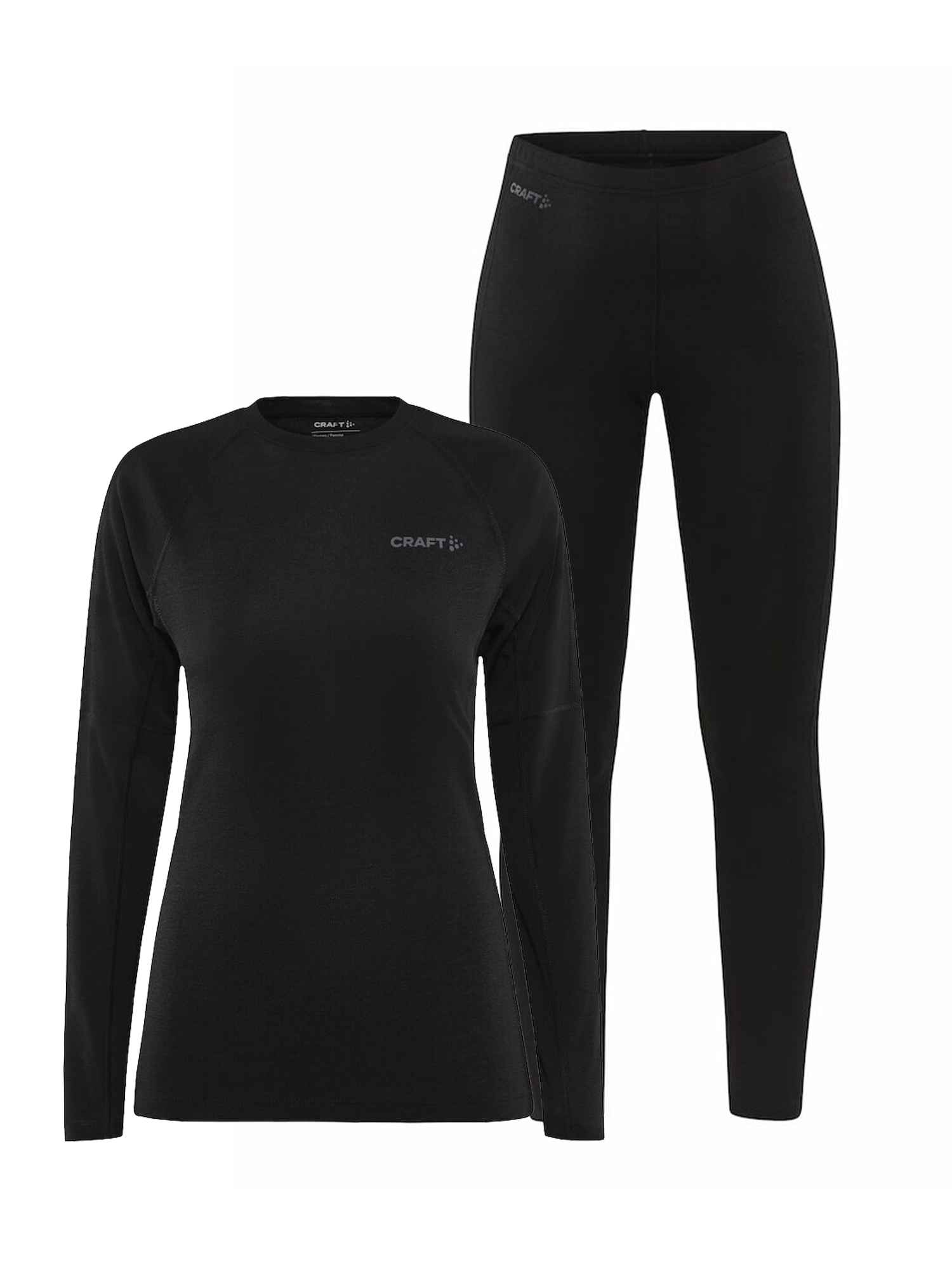 Комплект шерстяного термобелья женский теплый Craft ADV Wool Merino 240 Set 1913758/1914108-999000 S Black