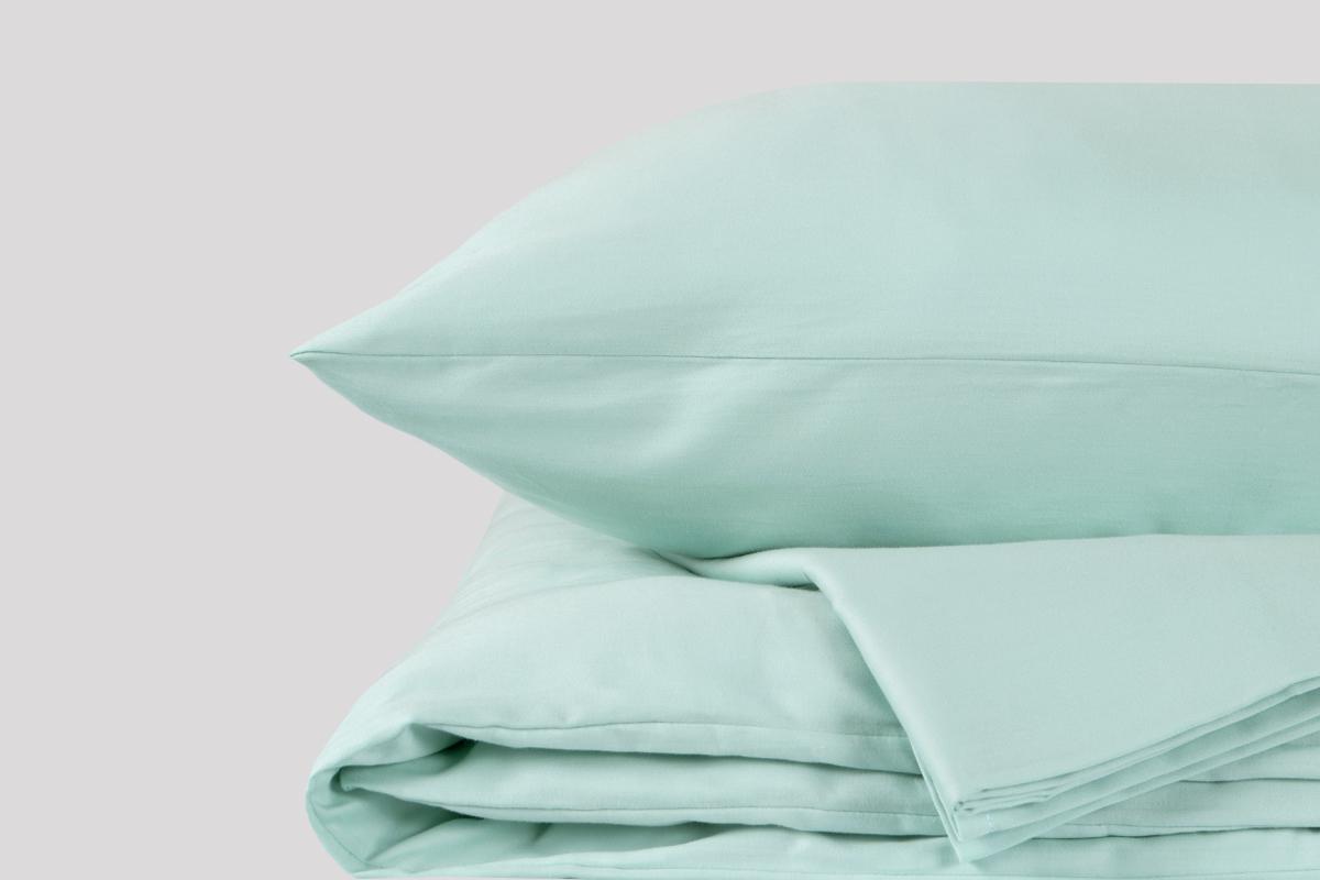 Постільна білизна Lotus Готель Сатин класик євро Ментоловий (11396109) - фото 3
