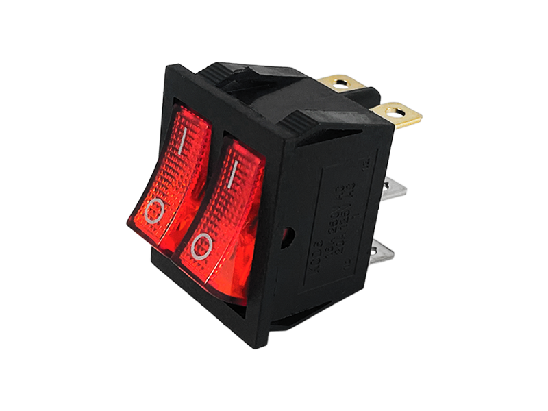 Перемикач подвійний з підсвіткою Lemanso LSW04 KCD2-2101N ON-OFF Червоний (6748) Перемикач подвійний з підсвіткою Lemanso LSW04 KCD2-2101N ON-OFF Червоний (6748)