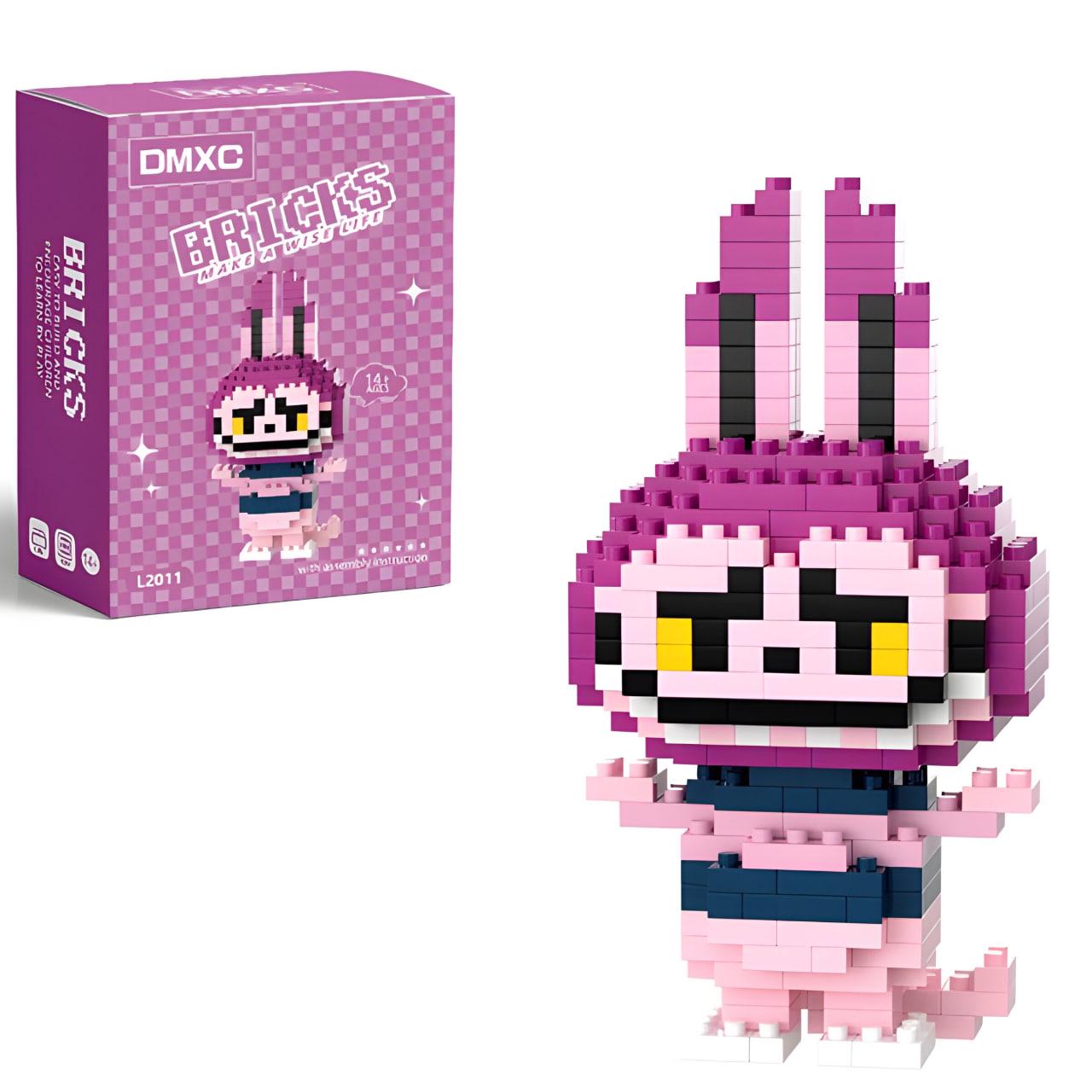 Конструктор детский Magic Blocks Зайчик Лабубу 150 дет. Фиолетовый (2011)