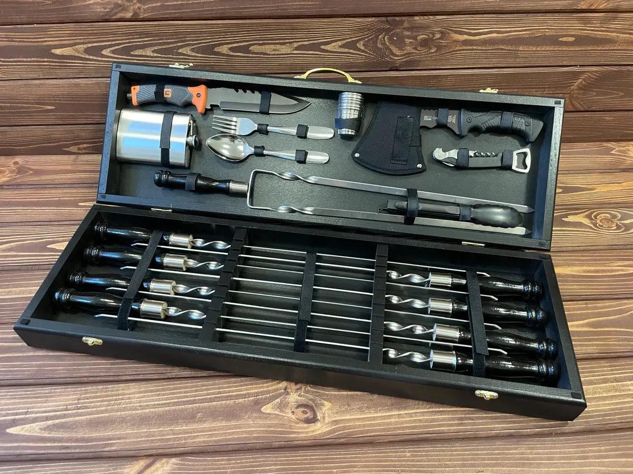 Набор шампуров Гриль Black №7 в кейсе (10614409)