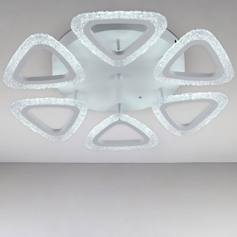 Люстра потолочная LED Light House SRS-16277/6B WH 72W смарт светодиодная с пультом Белый