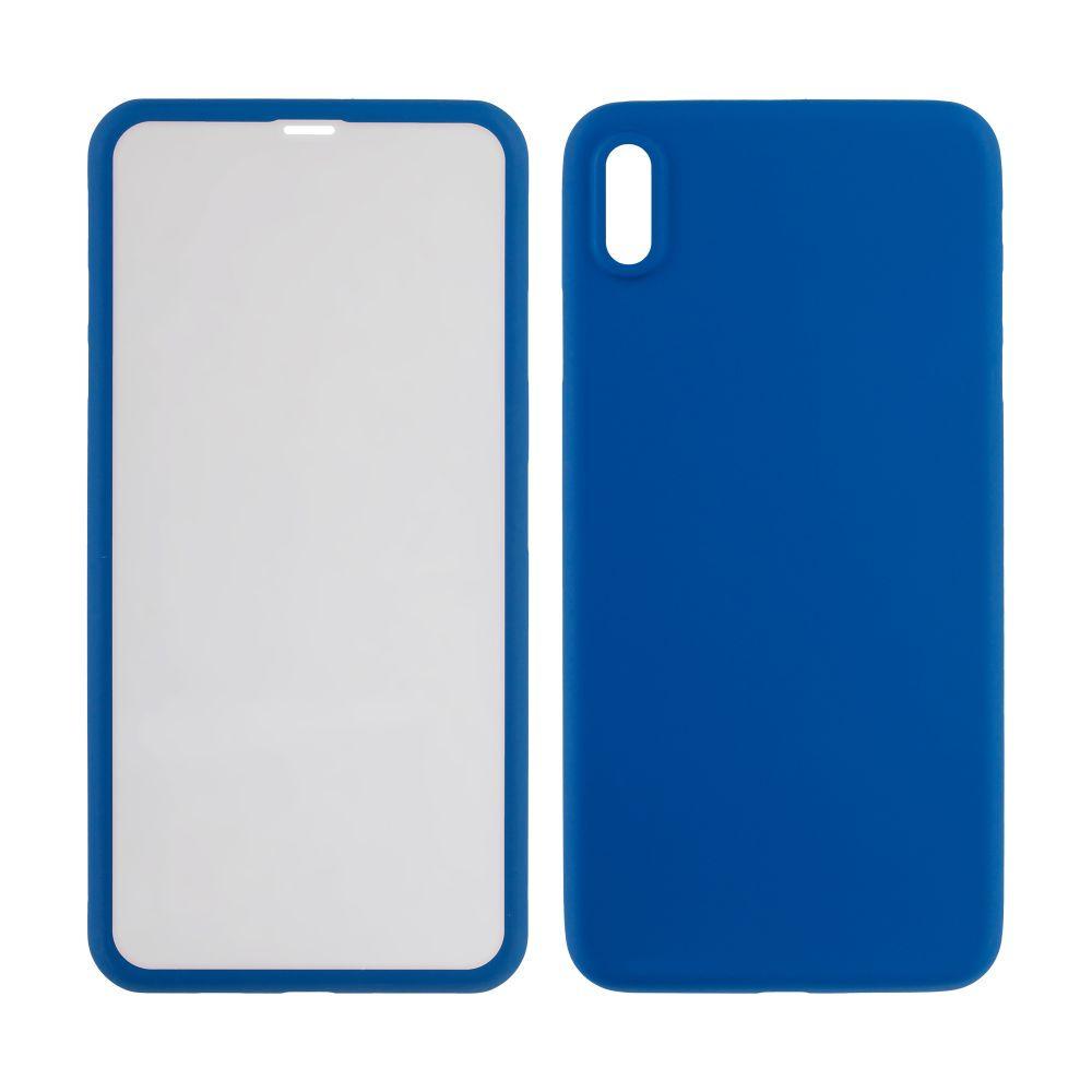 Чехол Double Sided для iPhone Xs Max Синий - фото 1