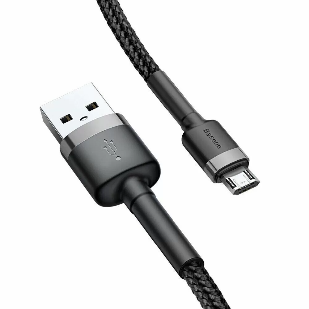 Кабель Baseus Cafule Micro USB 3m Gray/Black (CAMKLF-HG1) - фото 4