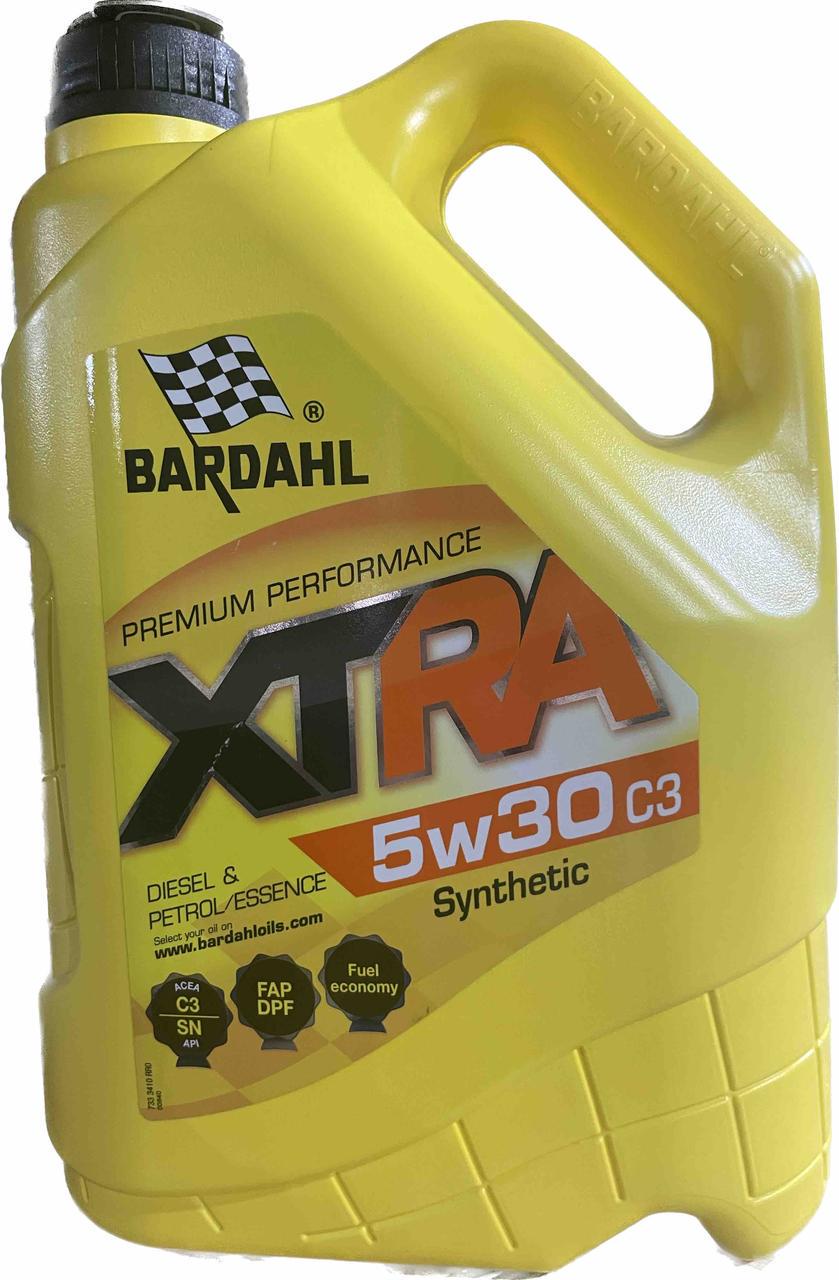 Моторное масло BARDAHL XTRA 5W30 SN C3 MB 229 31 VW 507 00 VW 504 00 5 л (34103)