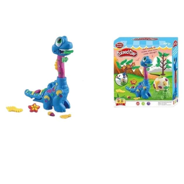 Тесто для лепки Dino Combination F 012-9 4 цвета/аксессуары и детали динозавра (121945)