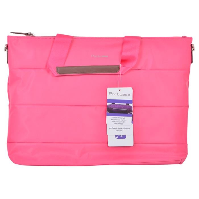 Сумка для ноутбука PORTcase KCB-72 Polyester Zipper 15,6" Pink (26450828) - фото 3 Сумка для ноутбука PORTcase KCB-72 Polyester Zipper 15,6" Pink (26450828) - фото 3