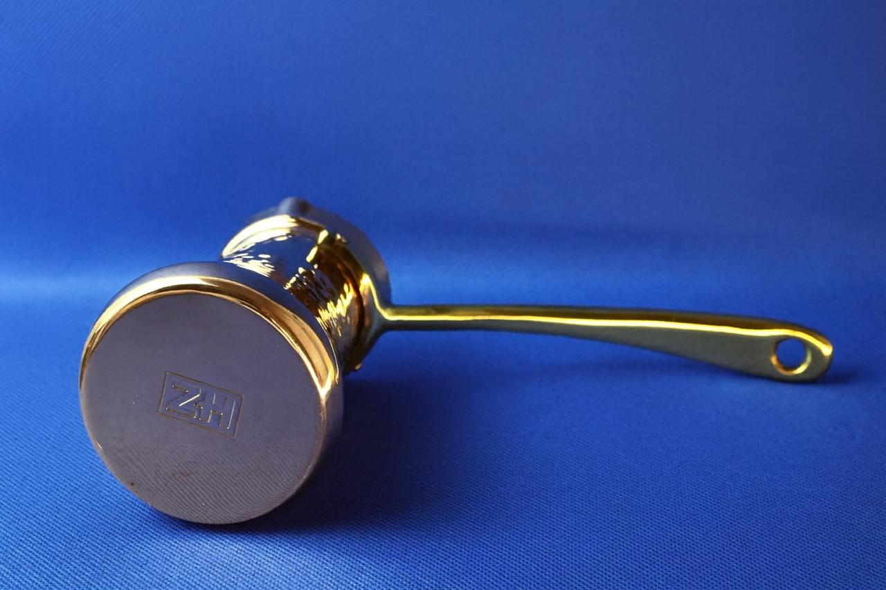 Турка для кави по-турецьки ZH Луската 200 мл мідна цільна (z200сh) - фото 4