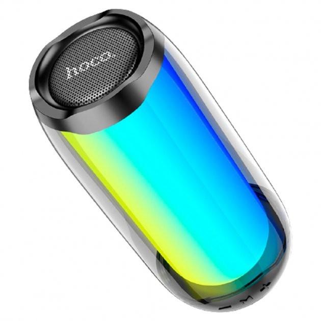 Беспроводная портативная Bluetooth колонка Hoco HC8 Pulsating Colorful со светомузыкой Черный - фото 2