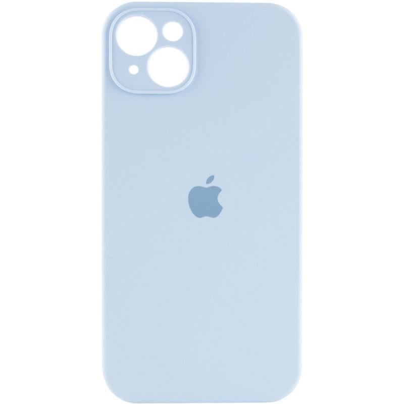 Противоударный чехол Silicone Case Full Camera Protective (AA) для Apple iPhone 13 (6.1") Голубой / Sweet Blue