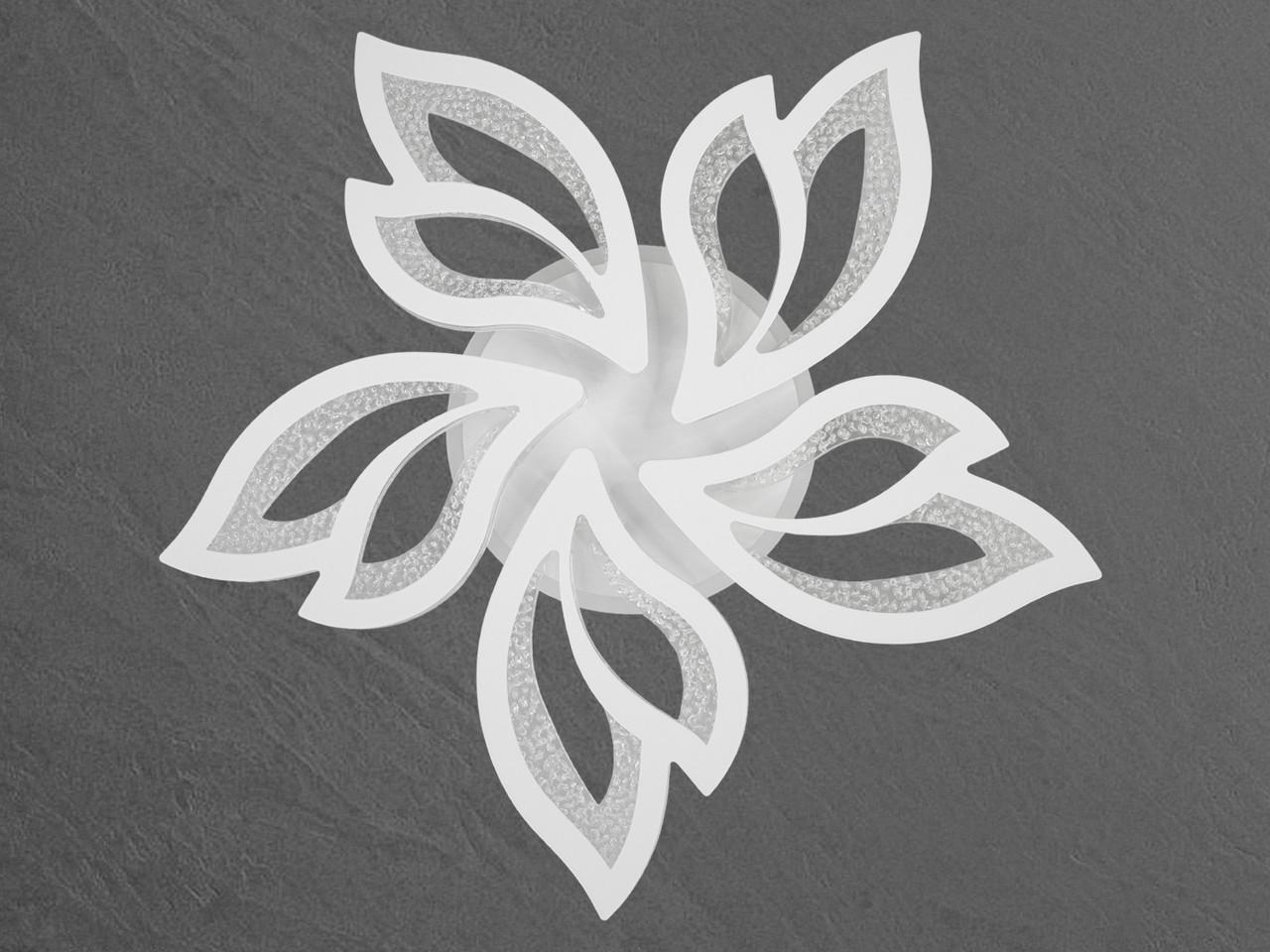 Люстра LED в спальню с пультом 2455-5WH-LS 80 W на 14 м2 Белый (2437060102) - фото 8