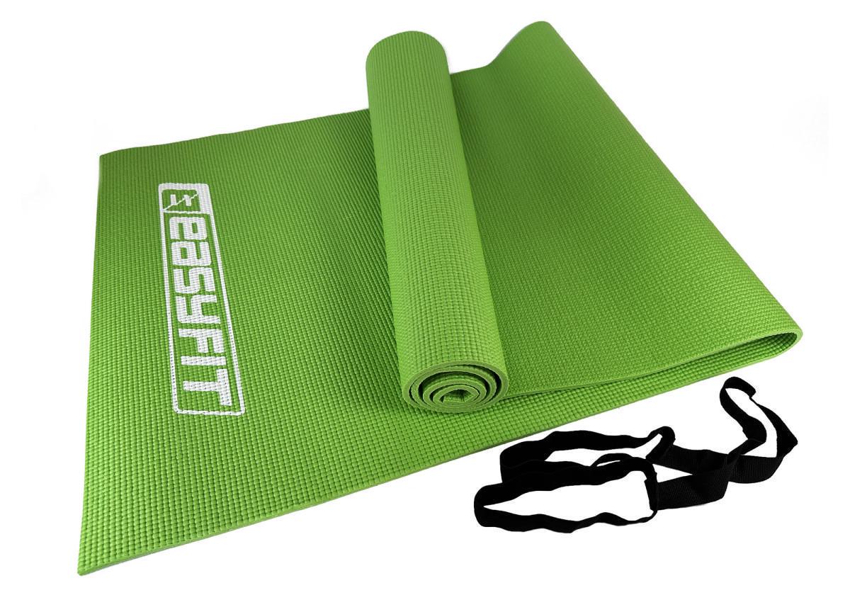 Коврик для йоги и фитнеса EasyFit ПВХ Салатовый (EF-1918-Gr) Коврик для йоги и фитнеса EasyFit ПВХ Салатовый (EF-1918-Gr)