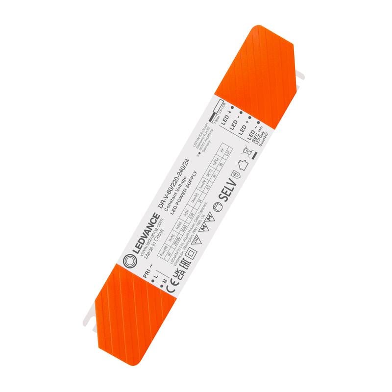 LED-драйвер Ledvance DR-V 20x1 60W 220-240V выходная 24V IP20 (4058075835870)