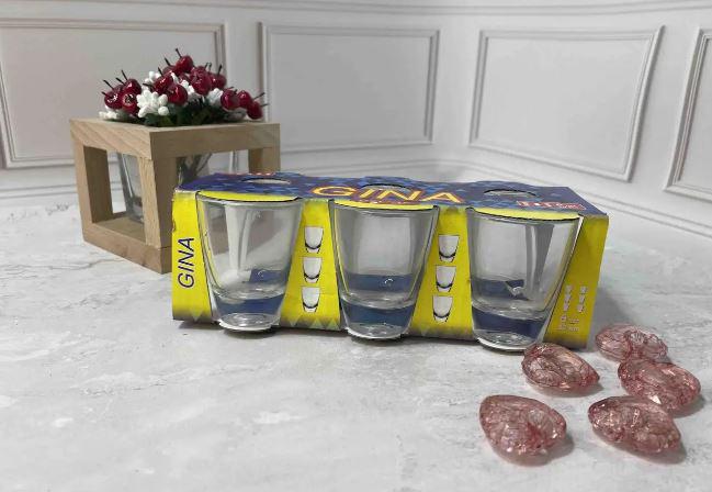 Набор стопок Helios Gina 50 мл 6 шт. открытая упаковка (8282)