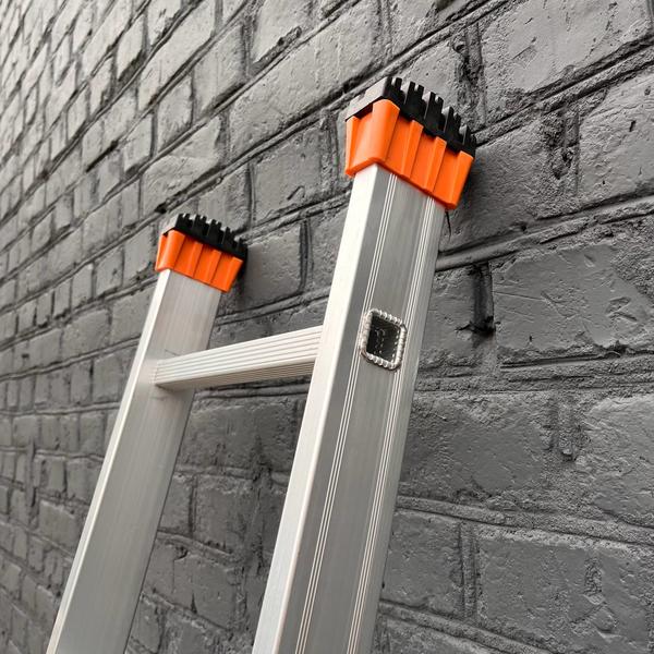 Лестница приставная алюминиевая Техпром 1х10/2.8 м - фото 3