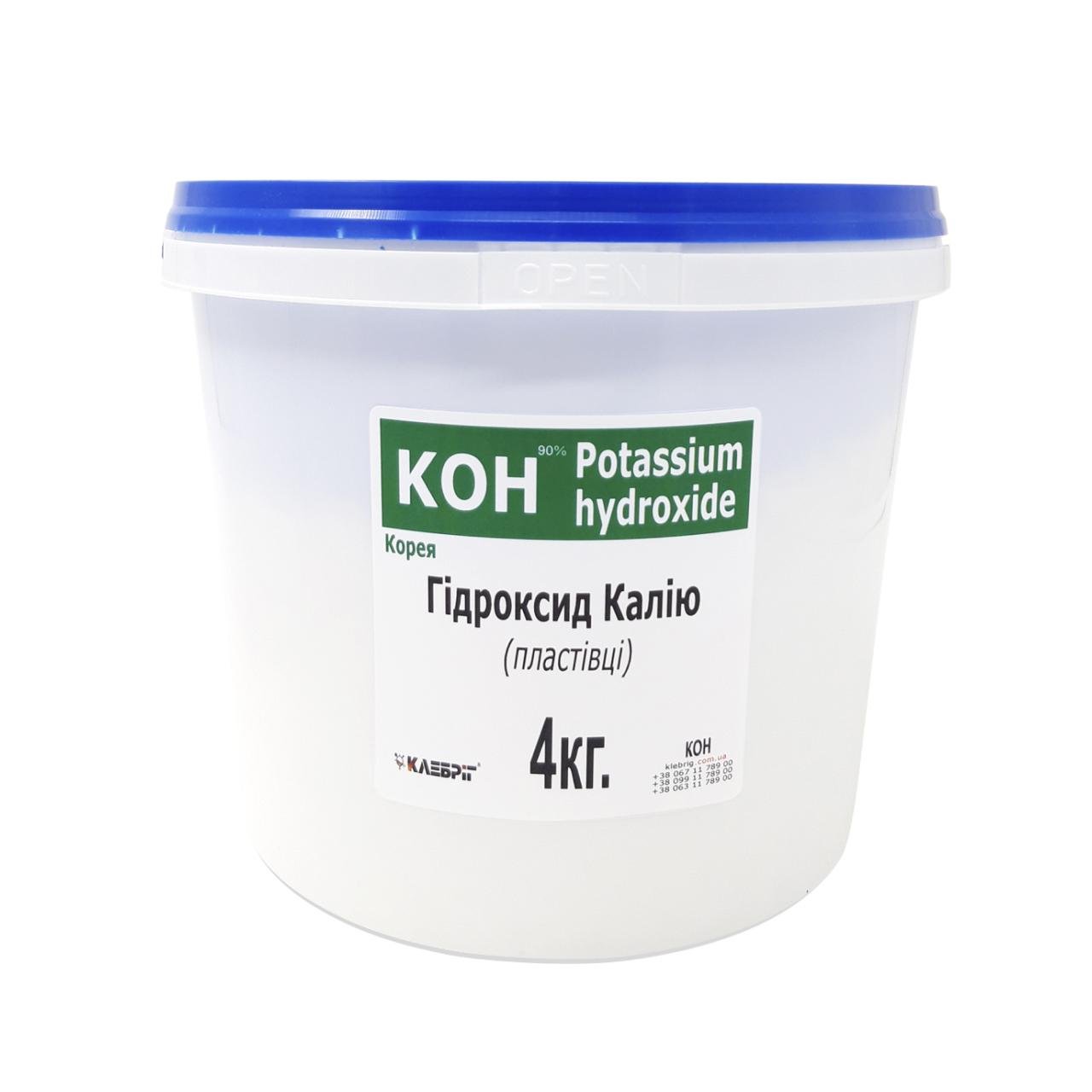 Гідроксид калію Klebrig КОН 4 кг (КОН-4)
