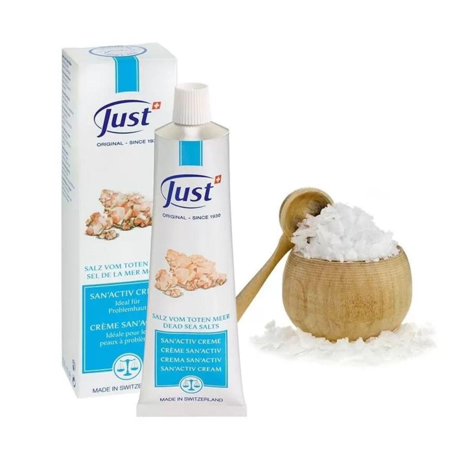 Крем Just SАN`AKTIV Сан-Актив Мертвого моря для проблемної шкіри із сіллю 30 мл Крем Just SАN`AKTIV Сан-Актив Мертвого моря для проблемної шкіри із сіллю 30 мл