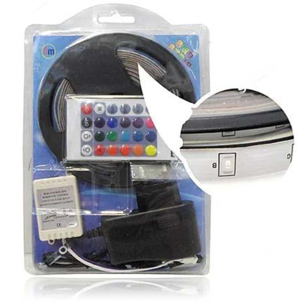 Світлодіодна RGB стрічка і пульт ДУ 5м SMD 5050 30 LED на метр 220В IP44 - фото 10 Світлодіодна RGB стрічка і пульт ДУ 5м SMD 5050 30 LED на метр 220В IP44 - фото 10
