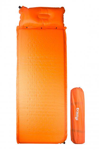 Матрас-коврик Tramp Comfort туристический самонадувной 185х65х5 см 5 см Оранжевый (TRI-017)