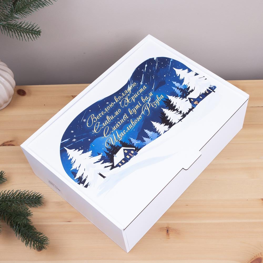 Коробка прямоугольная счастливого рождества 36 см (5589-18) Коробка прямоугольная счастливого рождества 36 см (5589-18)