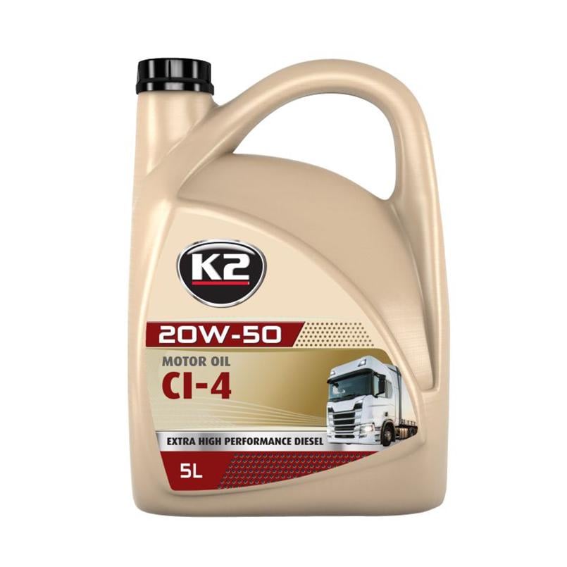 Масло моторное К2 20W-50 CI-4 5л