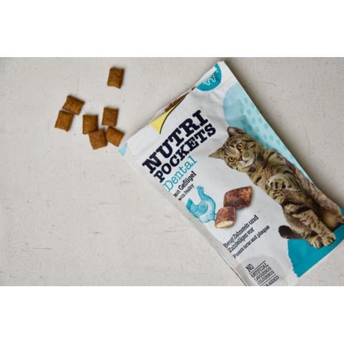 Ласощі для котів вітамінні GimCat Nutri Pockets Dental для зубів 60 г - фото 4 Ласощі для котів вітамінні GimCat Nutri Pockets Dental для зубів 60 г - фото 4