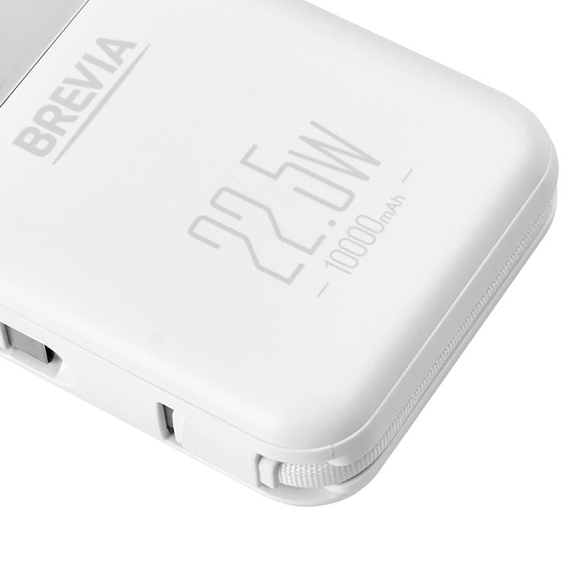 Повербанк Brevia 10000 mAh 22,5W Type-C/Lightning Cable Li-Pol LCD (45122) - фото 6