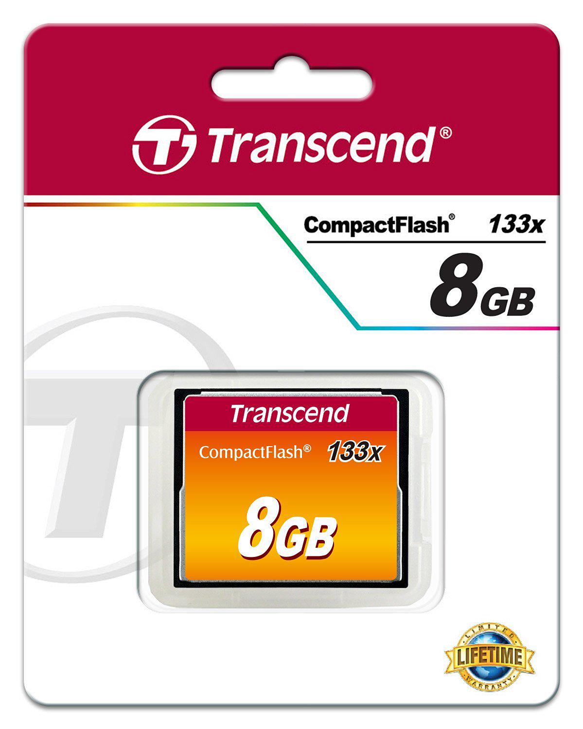 Карта пам'яті Compact Flash Transcend 133x 8 Gb TS8GCF133 (583342) - фото 4