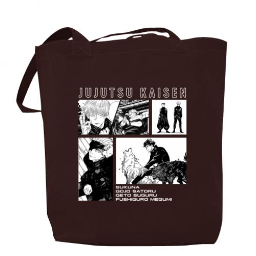 Шоппер Jujutsu Kaisen 37x41 см Шоколадный (14793396-12-188514)