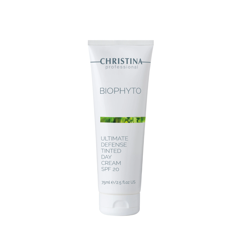 Денний крем з тоном CHRISTINA Bio Phyto Ultimate Defense Tinted Day Cream SPF20 75 мл Денний крем з тоном CHRISTINA Bio Phyto Ultimate Defense Tinted Day Cream SPF20 75 мл