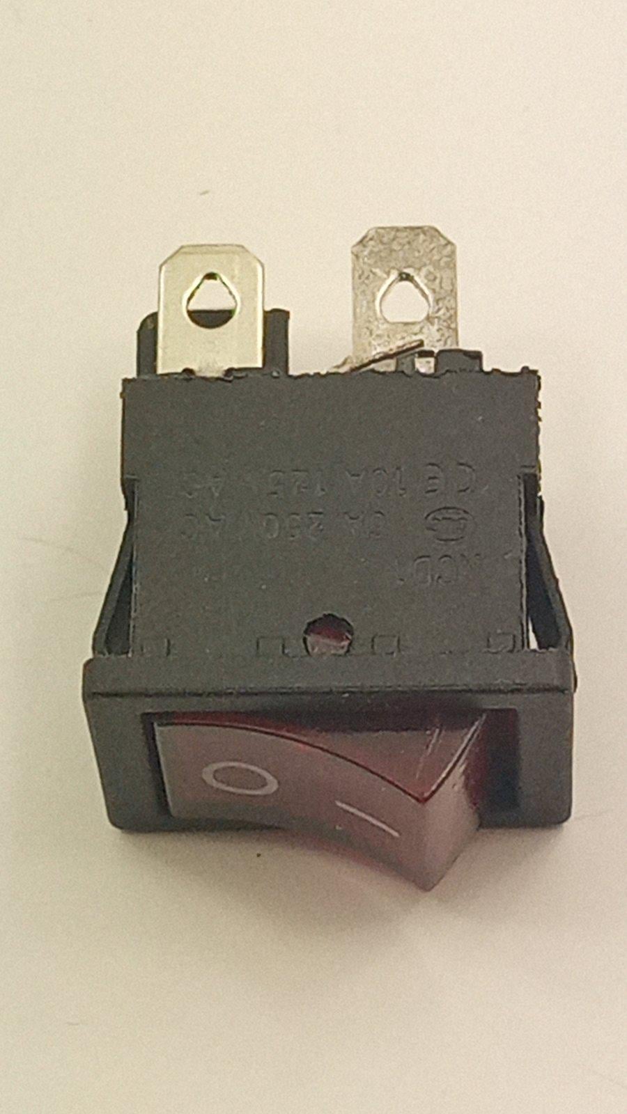 Выключатель KCD1-104BN0111RBA 4pin 10A 250V (23545)